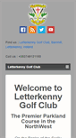 Mobile Screenshot of letterkennygolfclub.com