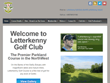 Tablet Screenshot of letterkennygolfclub.com
